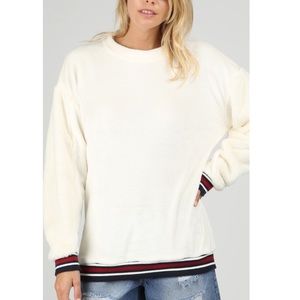 Fuzzy white Sweater